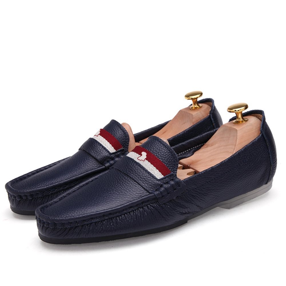 Navy signature loafer