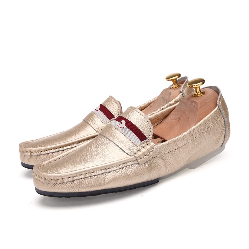 Gold signature loafer